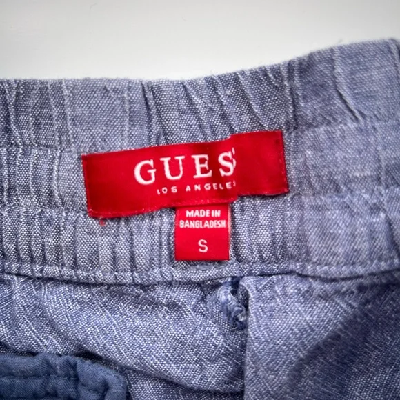 Linen Blue Style Pants - Picture 3 of 5